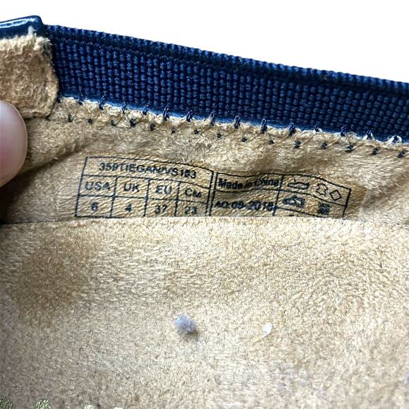 Vionic Spark Tiegan ballet flats in blue suede with cap toe-size 6 - Picture 3 of 10